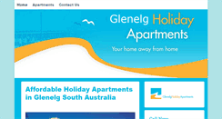 Desktop Screenshot of glenelgholidayapartments.com.au