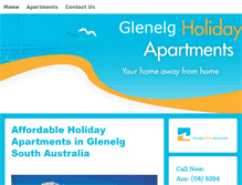 Tablet Screenshot of glenelgholidayapartments.com.au